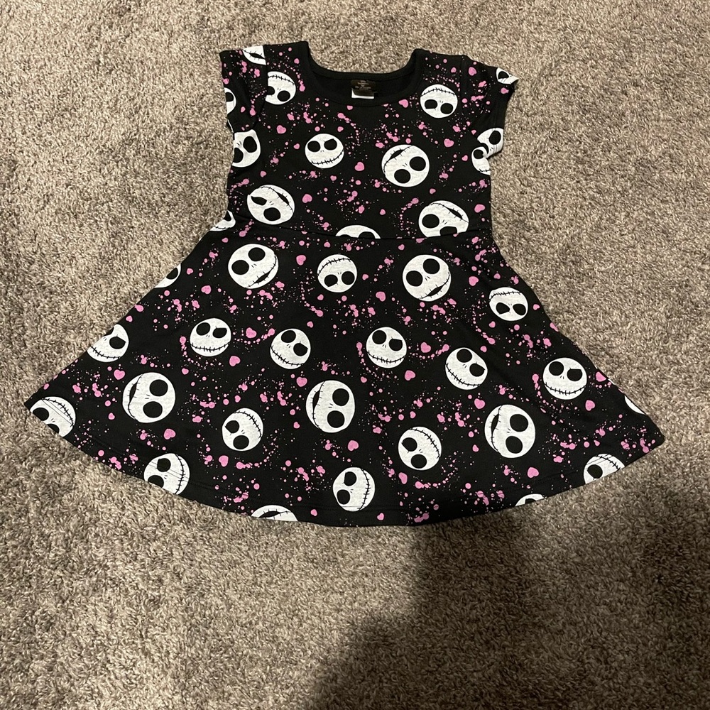 Disney Nightmare Before Christmas Jack Skellington French Terry Skater Dress